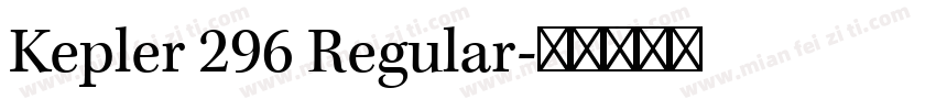 Kepler 296 Regular字体转换